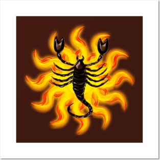 Fiery Scorpio Posters and Art